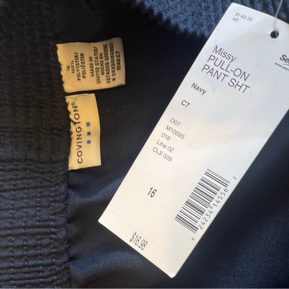 Covington Women's Navy Straight Leg Pants - Picture 3 of 4